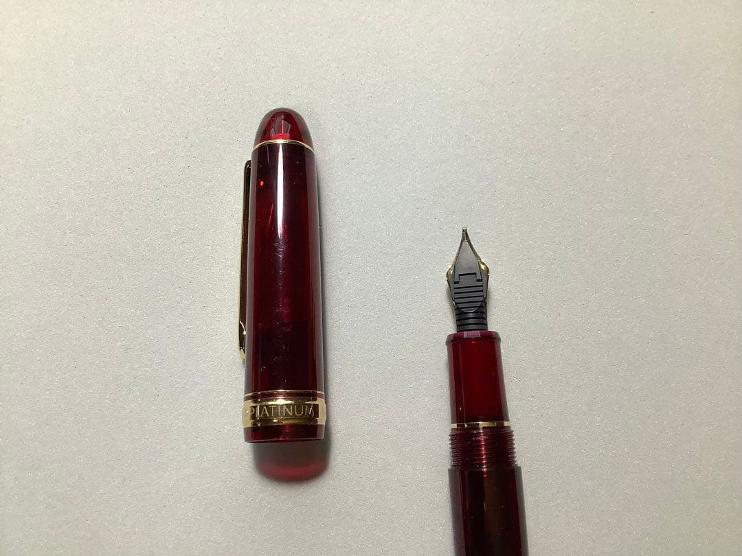 プラチナの万年筆 ３７７６　ブルゴーニュ　ペン先: B　【おまけ有り】