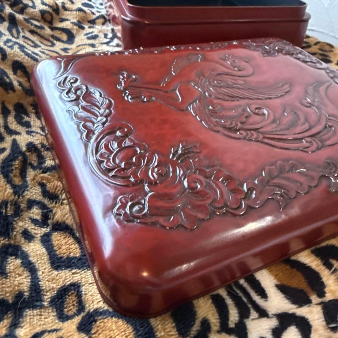 鎌倉彫☆美品大作☆鳳凰漆文箱 - メルカリ