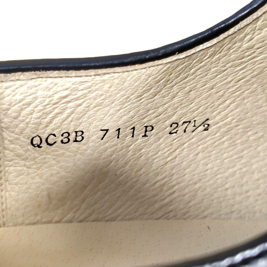 極美品 ハルタ ポストマンシューズ ビブラムソール 711P ブラック 27.5