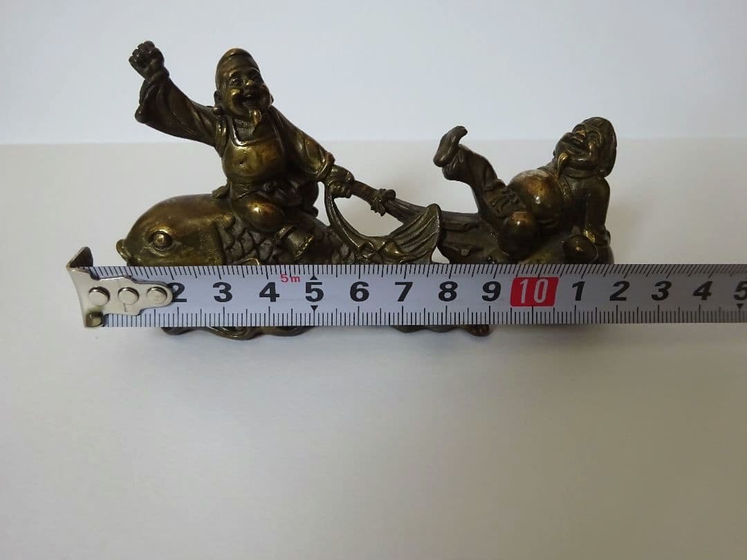 恵比寿さんと大黒天さんの置物　金属製 　インテリア　七福神　金属工芸