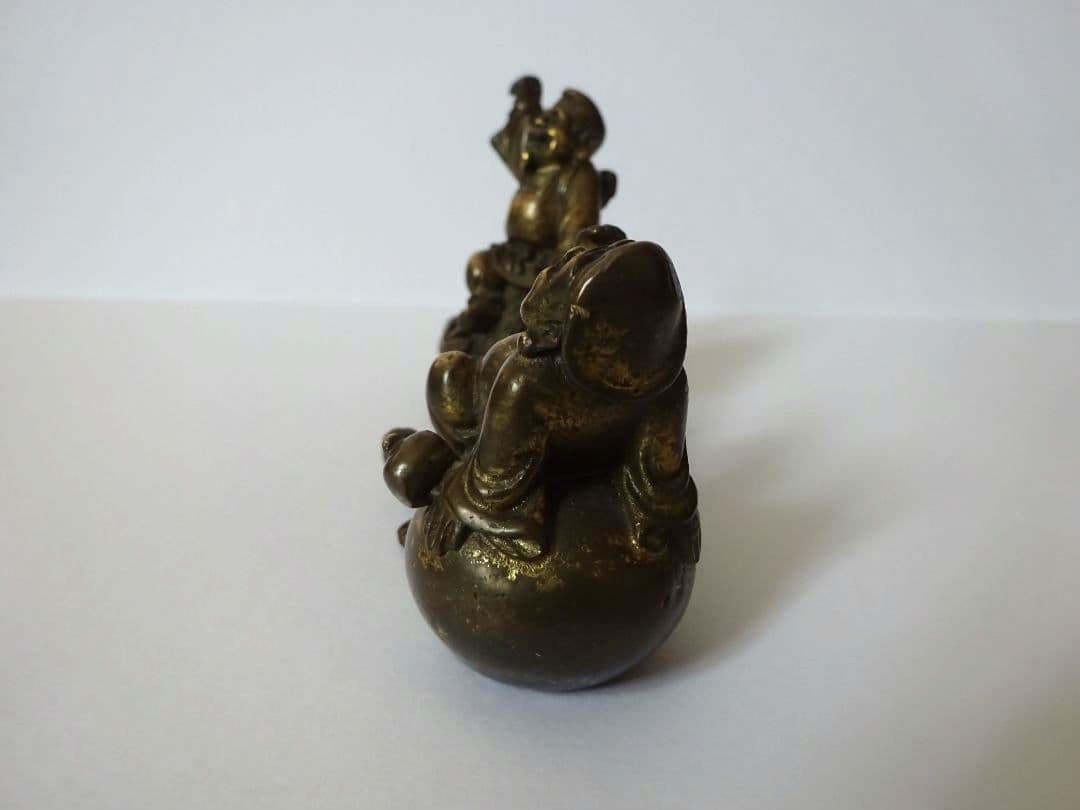 恵比寿さんと大黒天さんの置物　金属製 　インテリア　七福神　金属工芸