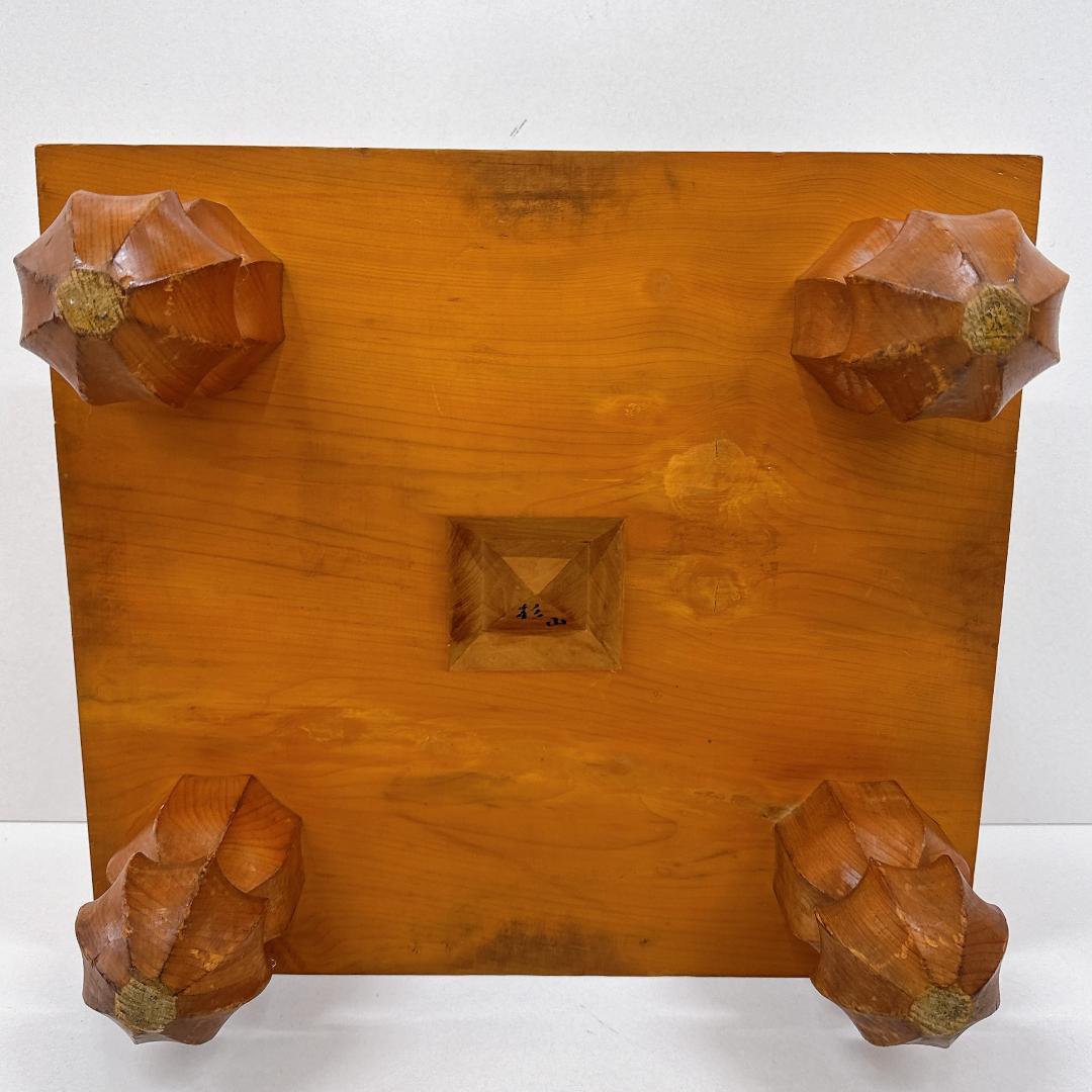 【美品】囲碁盤 脚つき　木製囲碁盤セット　白石・黒石付き