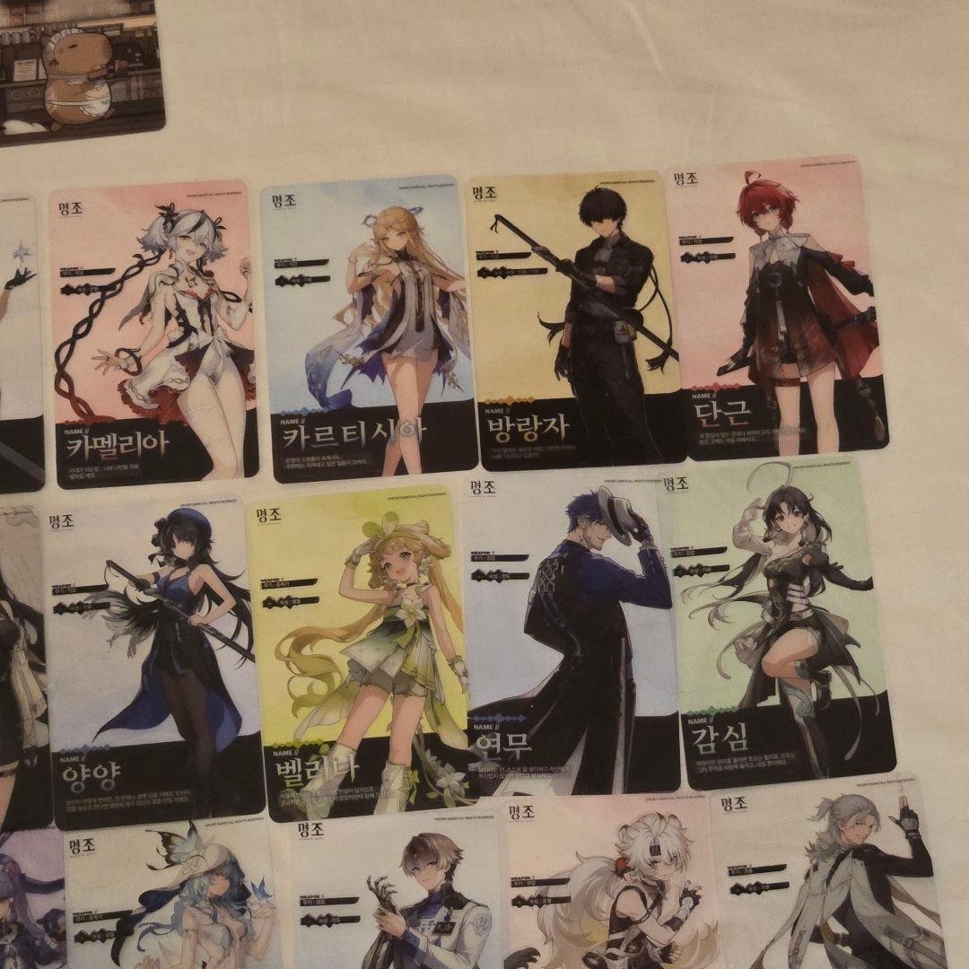 韓国限定　鳴潮　コラボカフェ　千咲　ランダム　クリアフォトカード　33枚セット