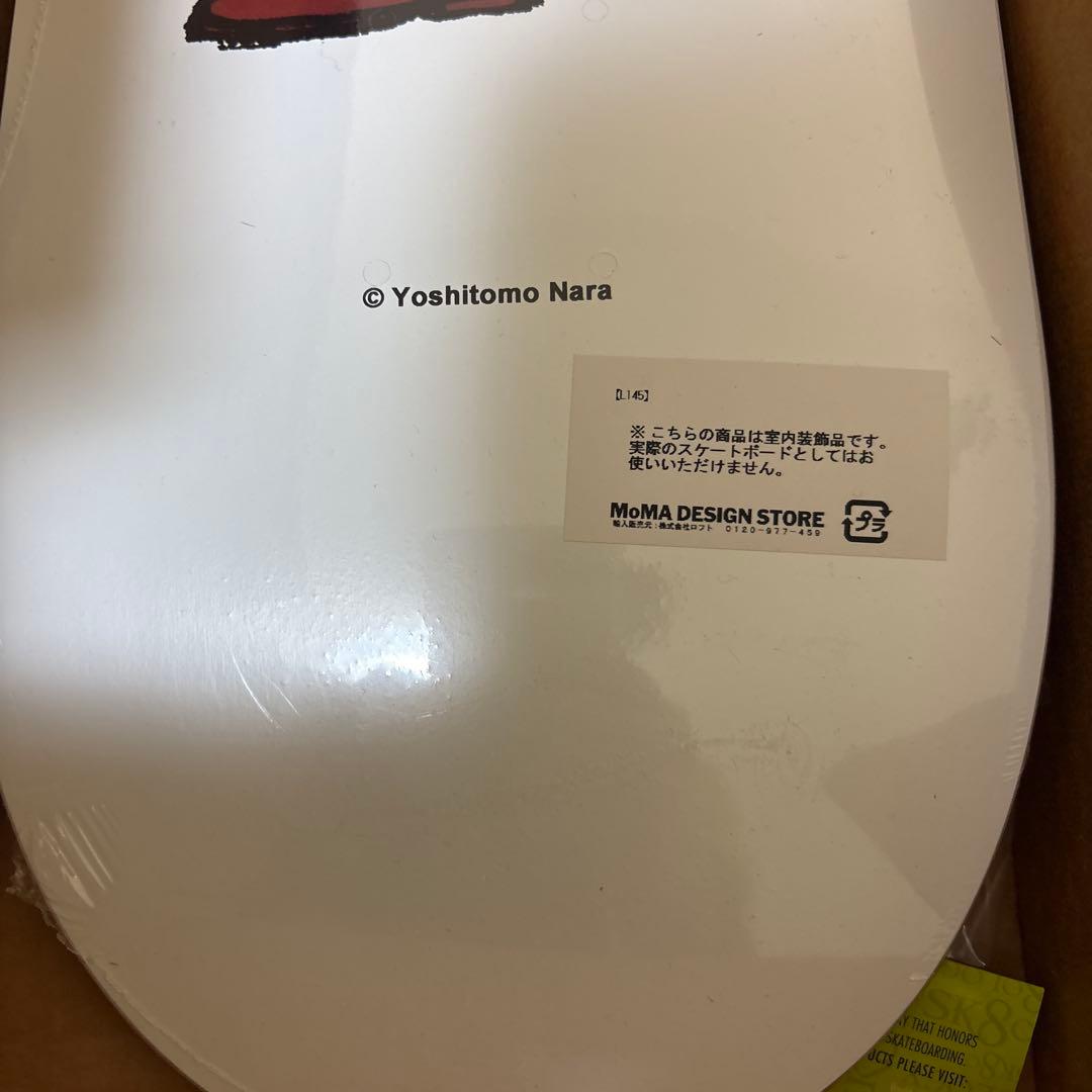 Yoshitomo Nara スケートボードデッキ 赤白新品2年末年始購入不可