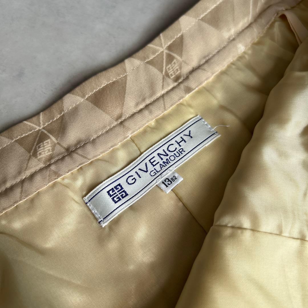 GIVENCHY ロゴ　ゴールド　プリーツスカート　Vintage 大きいサイズ