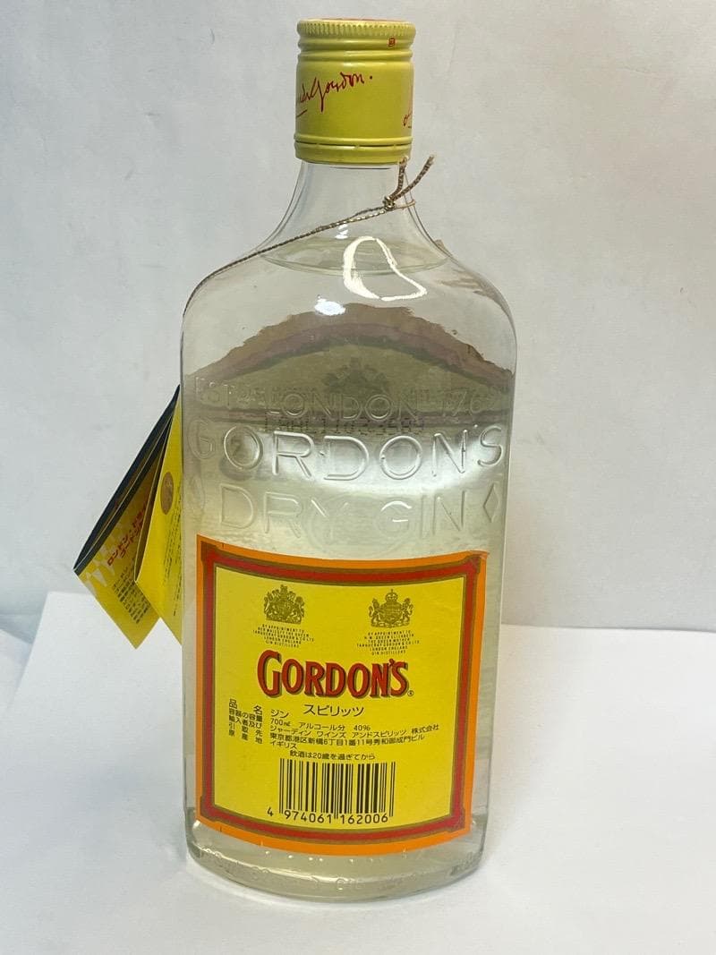未開栓】ゴードン ドライジン ティンキャップボトル 古酒 - メルカリ