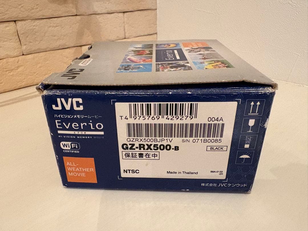 JVC GZ-RX500-B ブラック 防水ビデオカメラ