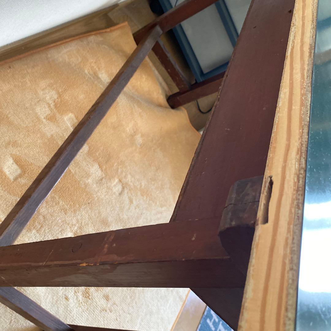 作業台 実験台 理科 図工 学校 机 レトロ アンティーク 文机 椅子