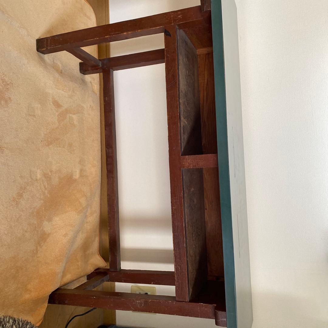 作業台 実験台 理科 図工 学校 机 レトロ アンティーク 文机 椅子