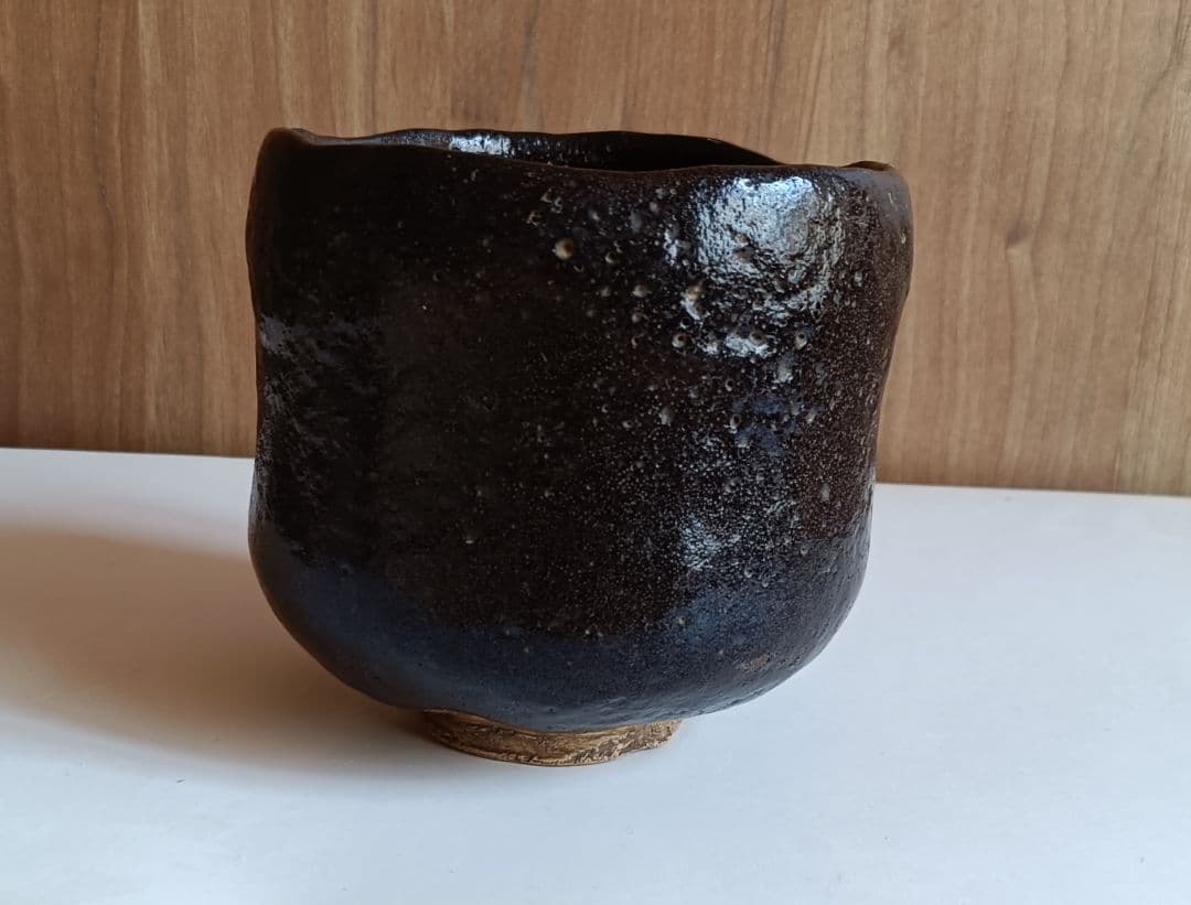 w*i様 黒楽筒茶碗