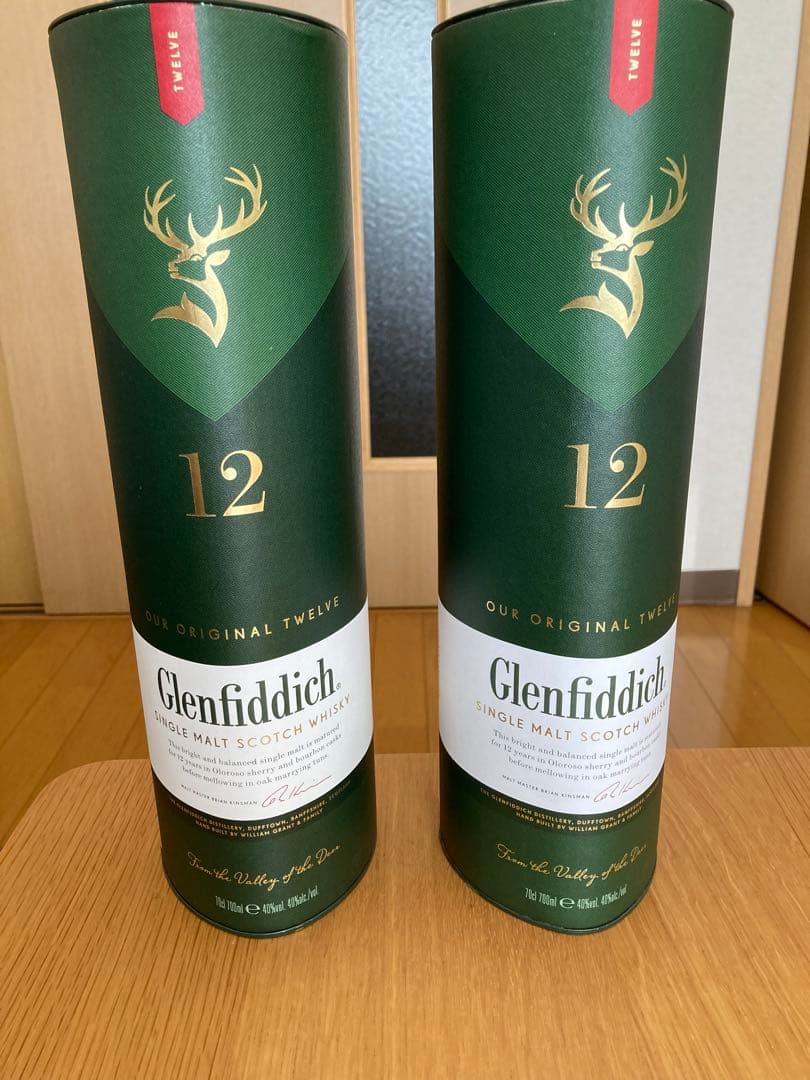 Glenfiddich グランフィディック 12年　２本 専用箱付 グレンフィディック 12年 700ml 長S ウイスキー ウィスキー