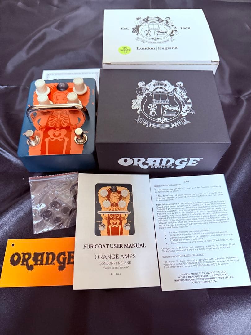 ギター Orange Fur Coat FUZZ Orange Fur Coat Octave Fuzz Pedal | Sweetwater