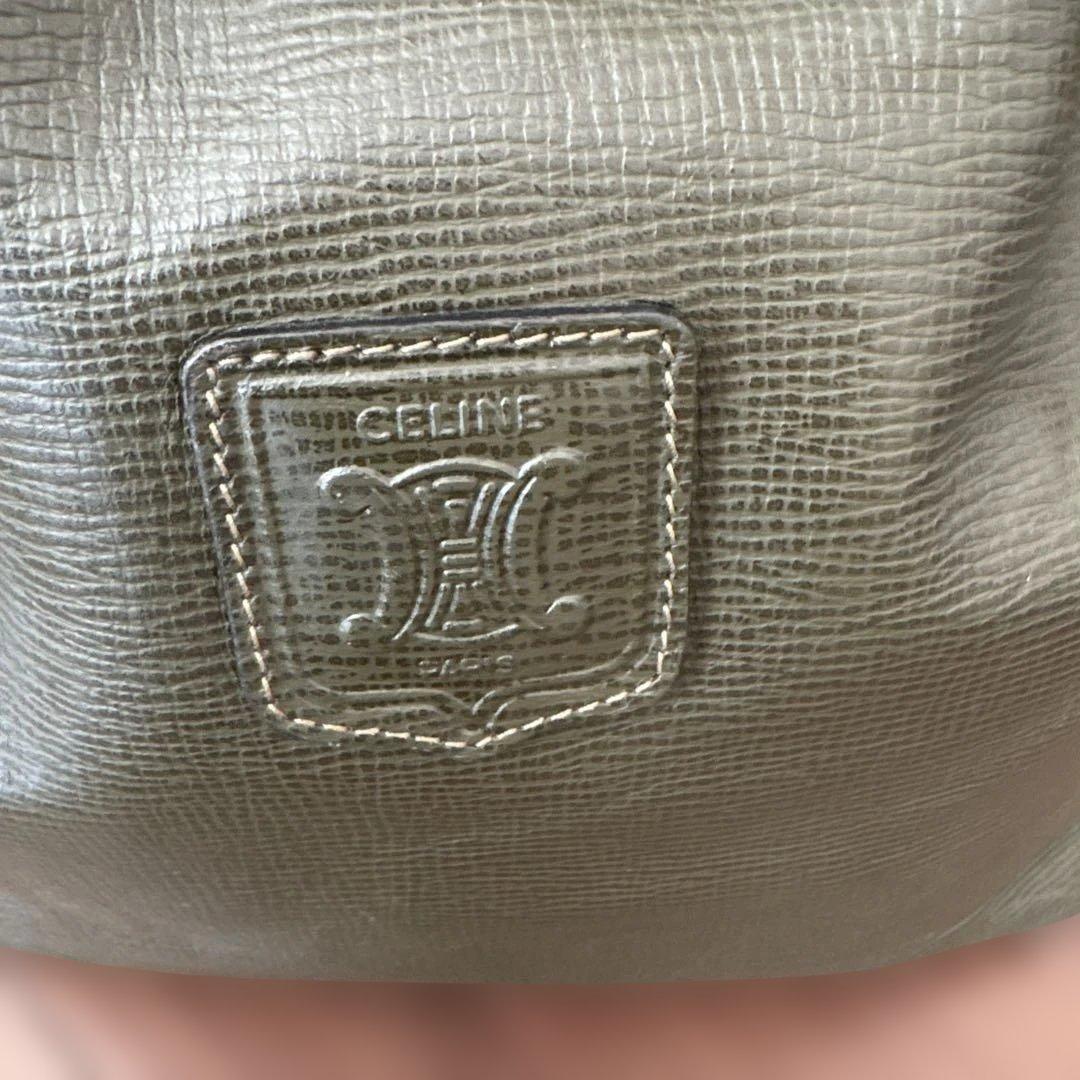 CELINE オリーブグリーン バケットバッグ
