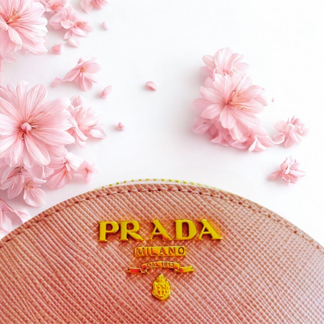 PRADA サフィアーノ　レザーケース プラダ　ピンク