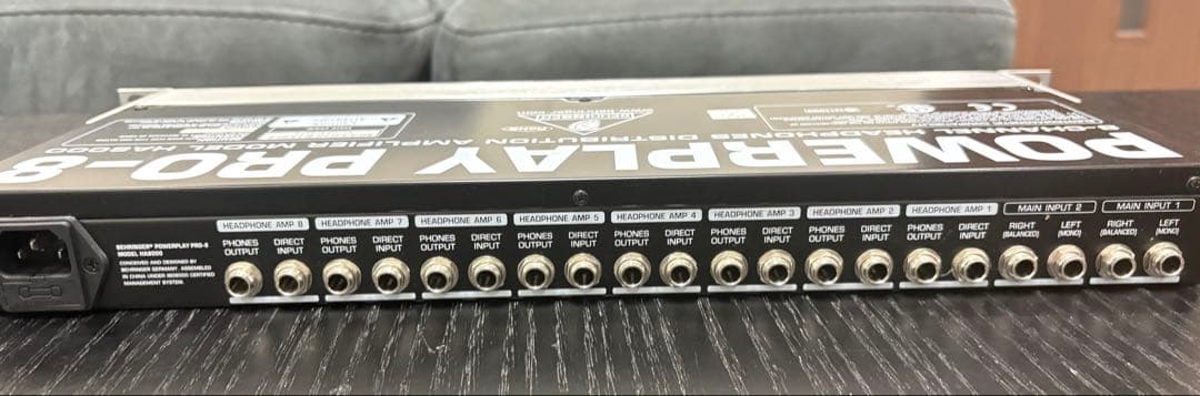 配信機器・PA機器・レコーディング機器 Behringer POWERPLAY PRO-8 HA8000