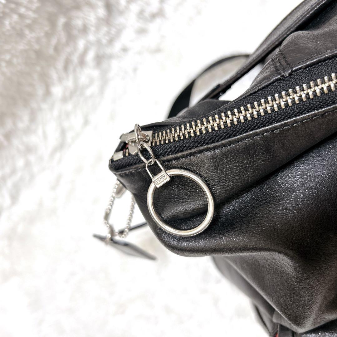 COACH poppy 2way ショルダーバッグ y2k ポピー ブラック