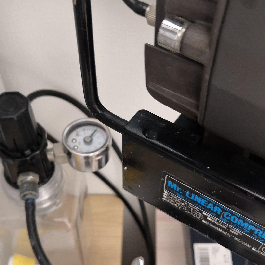Mr.リニアコンプレッサーL7（中古）＋プラチナセット（新品）エアブラシ0.3