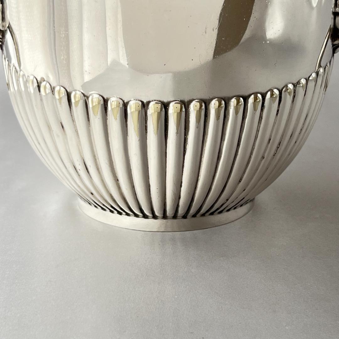 【英国】ライオンマスク ティーキャディ / ビスケットケース【シルバープレート】