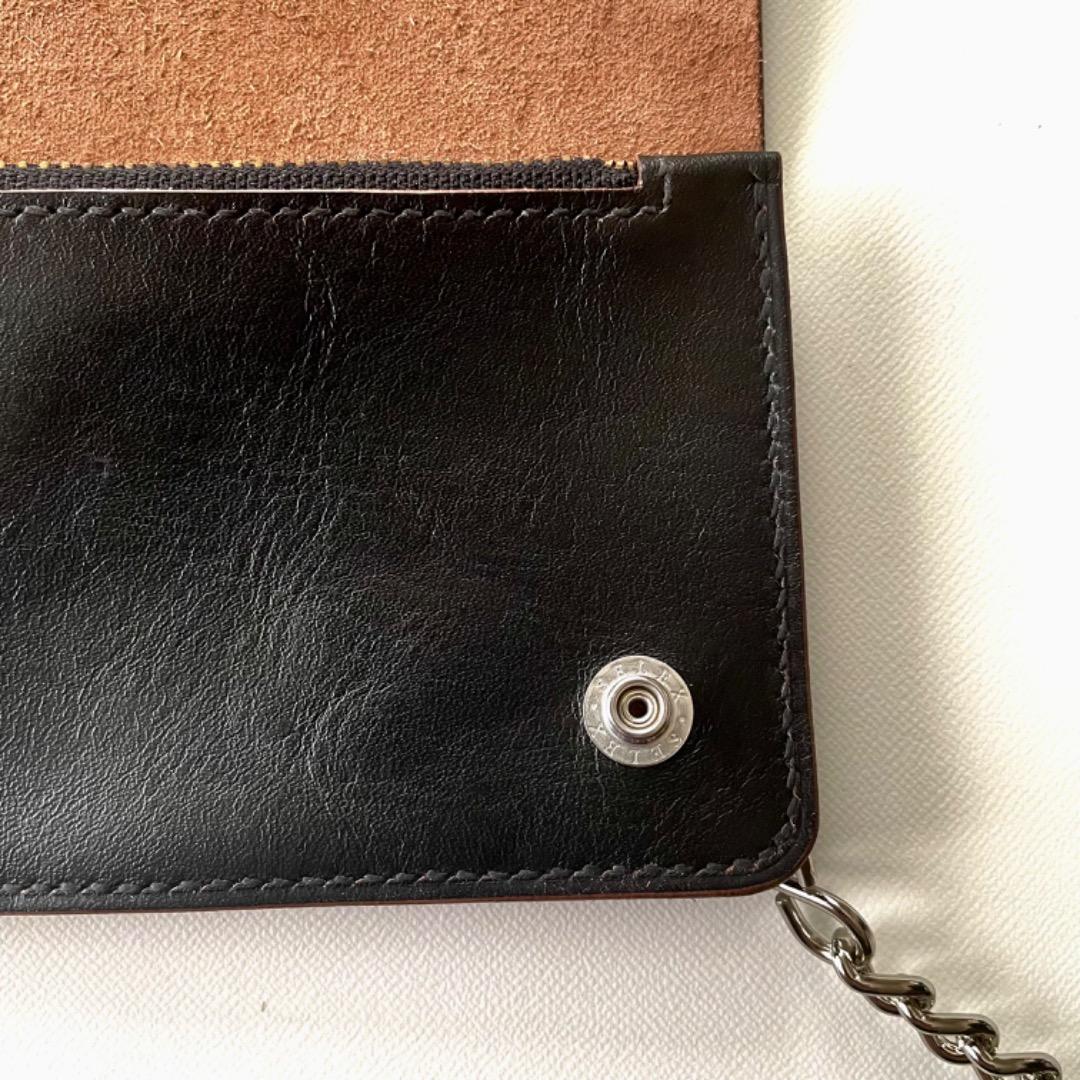 ミドルトラッカーウォレット　ホースハイド　ロウ付けチェーン　ヴィンテージタロン