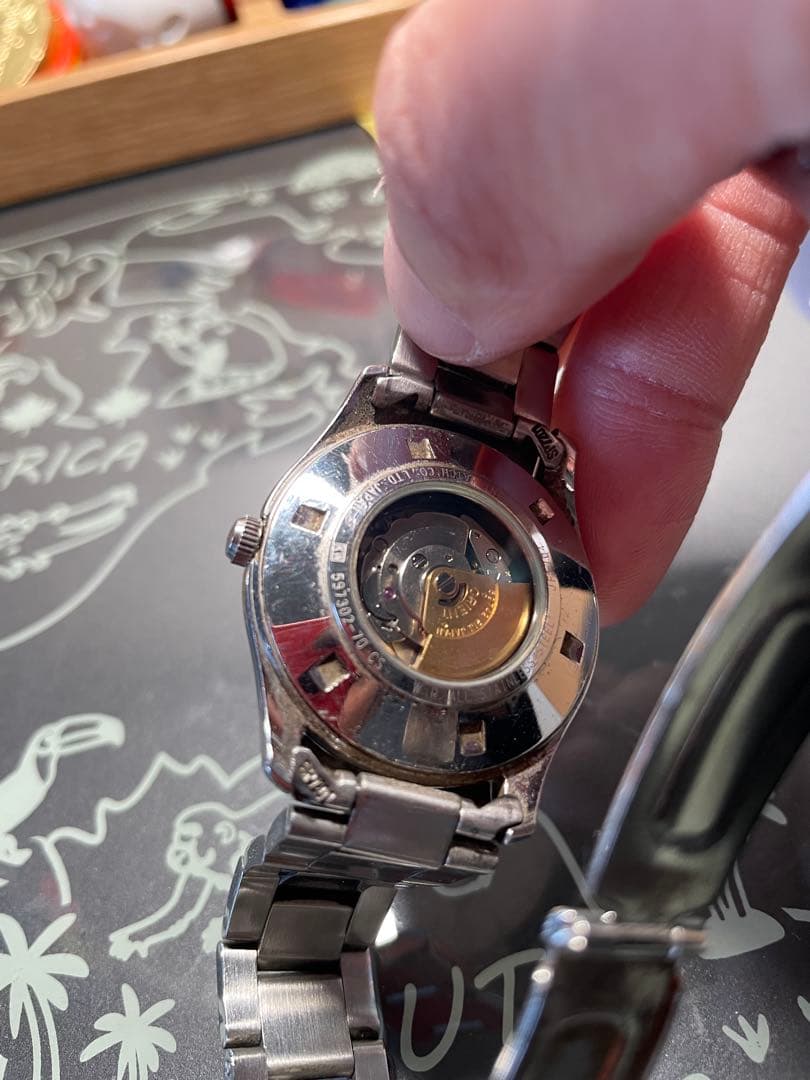 【稼働品】オリエントスター 自動巻き腕時計 シルバー