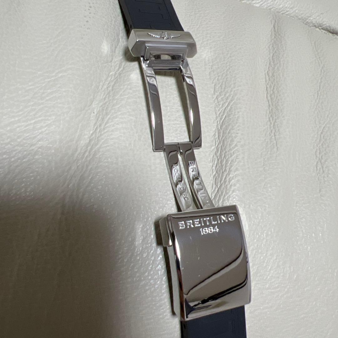 ブライトリング 純正22mm ラバーベルト Dバックル ウイングロゴ 廃盤稀少品