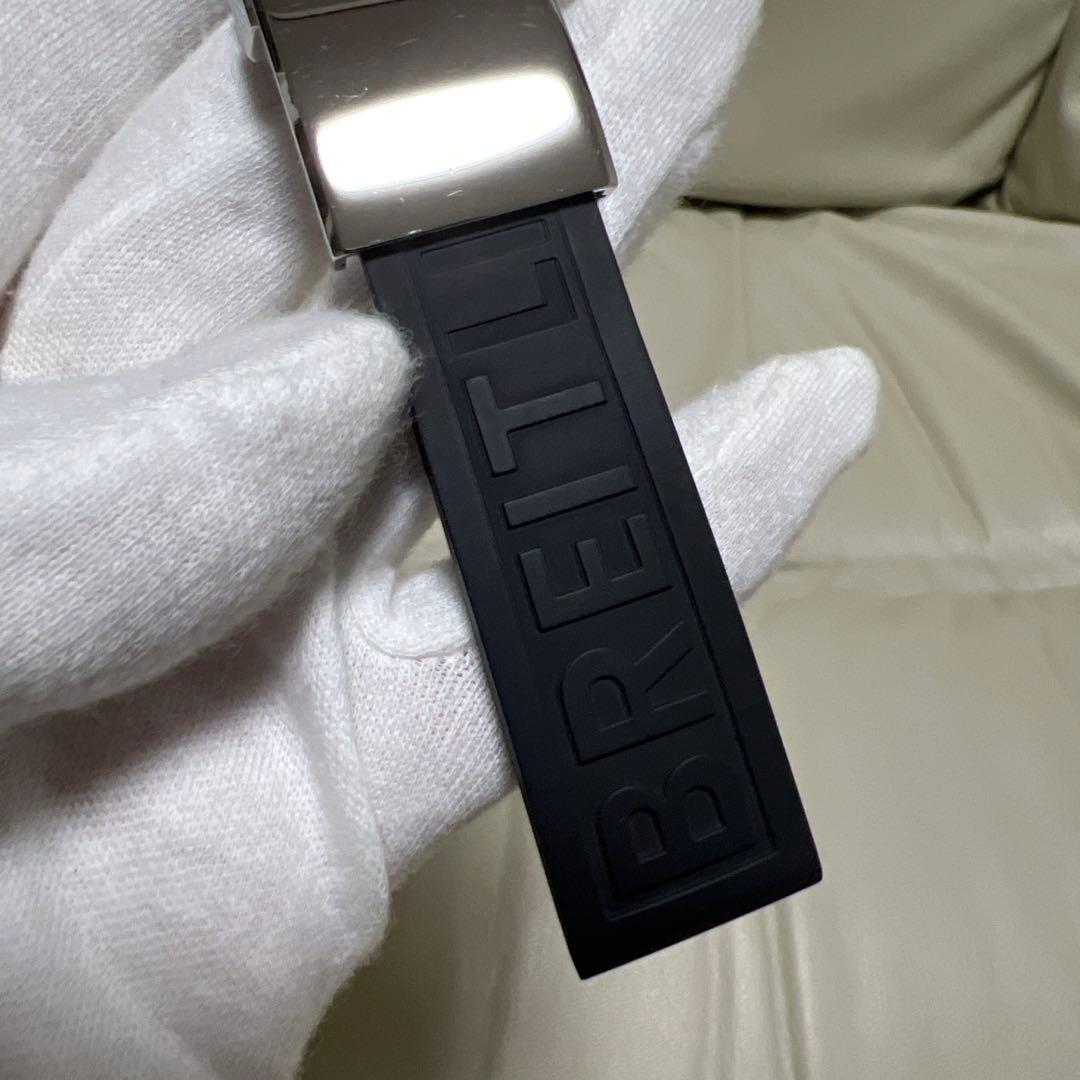ブライトリング 純正22mm ラバーベルト Dバックル ウイングロゴ 廃盤稀少品