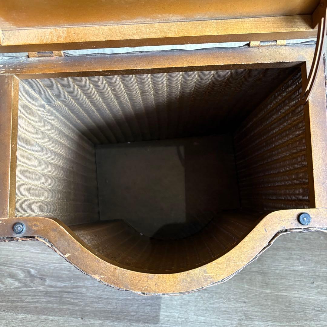 LLOYD ROOM ヴィンテージ ガラストップ リネンボックス バスケット