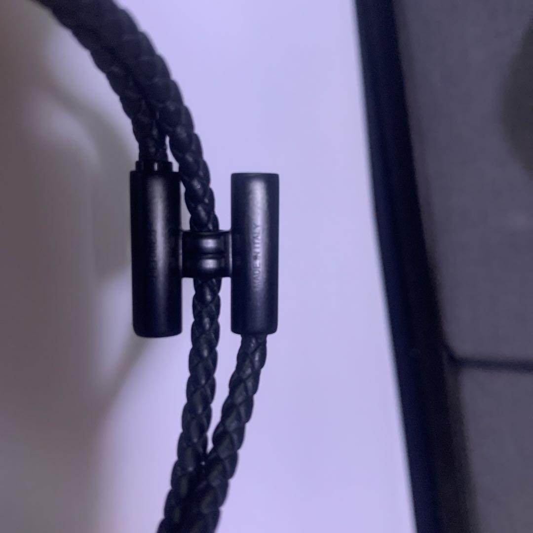 HERMES 編み込みブレスレット　ブラック