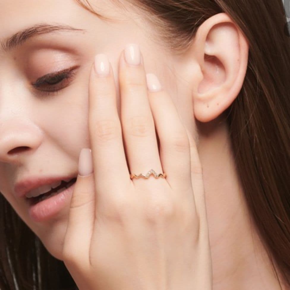 【完売 】ノジェス ダイヤモンド 9号 K5 ゴールド ポケットリング アガット