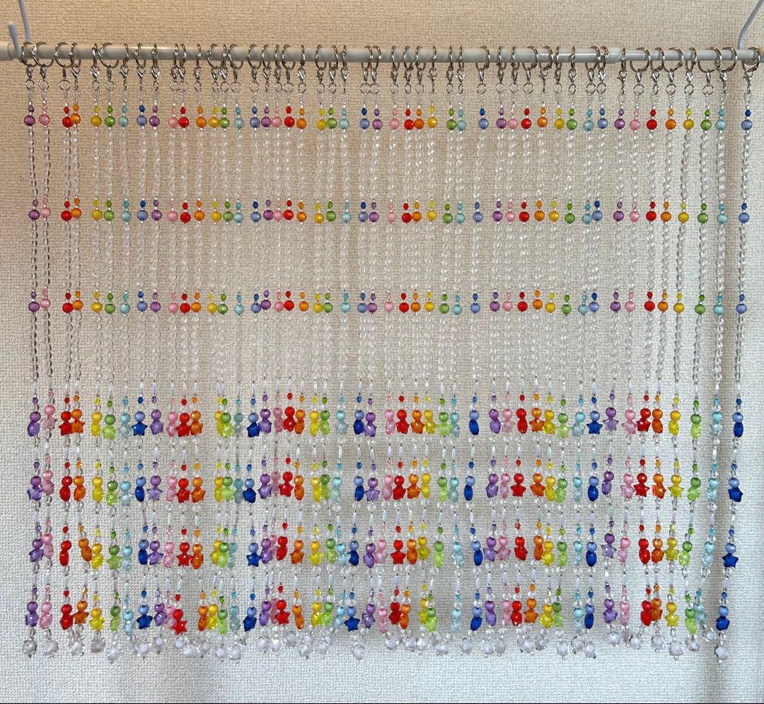 Tamaのれん ビーズのれん ビーズカーテン 星のビーズ ビーズ