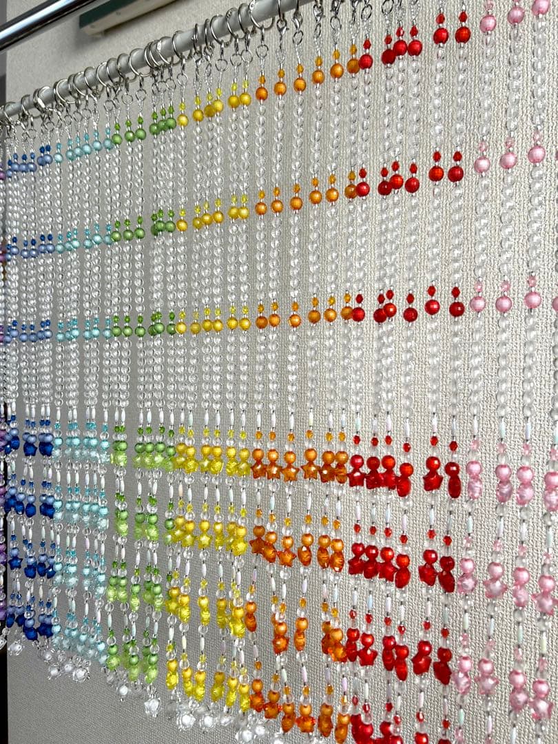 Tamaのれん ビーズのれん ビーズカーテン 星のビーズ ビーズ
