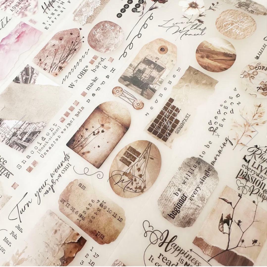 Journal pages 海外マスキングテープ マステ 【1522】