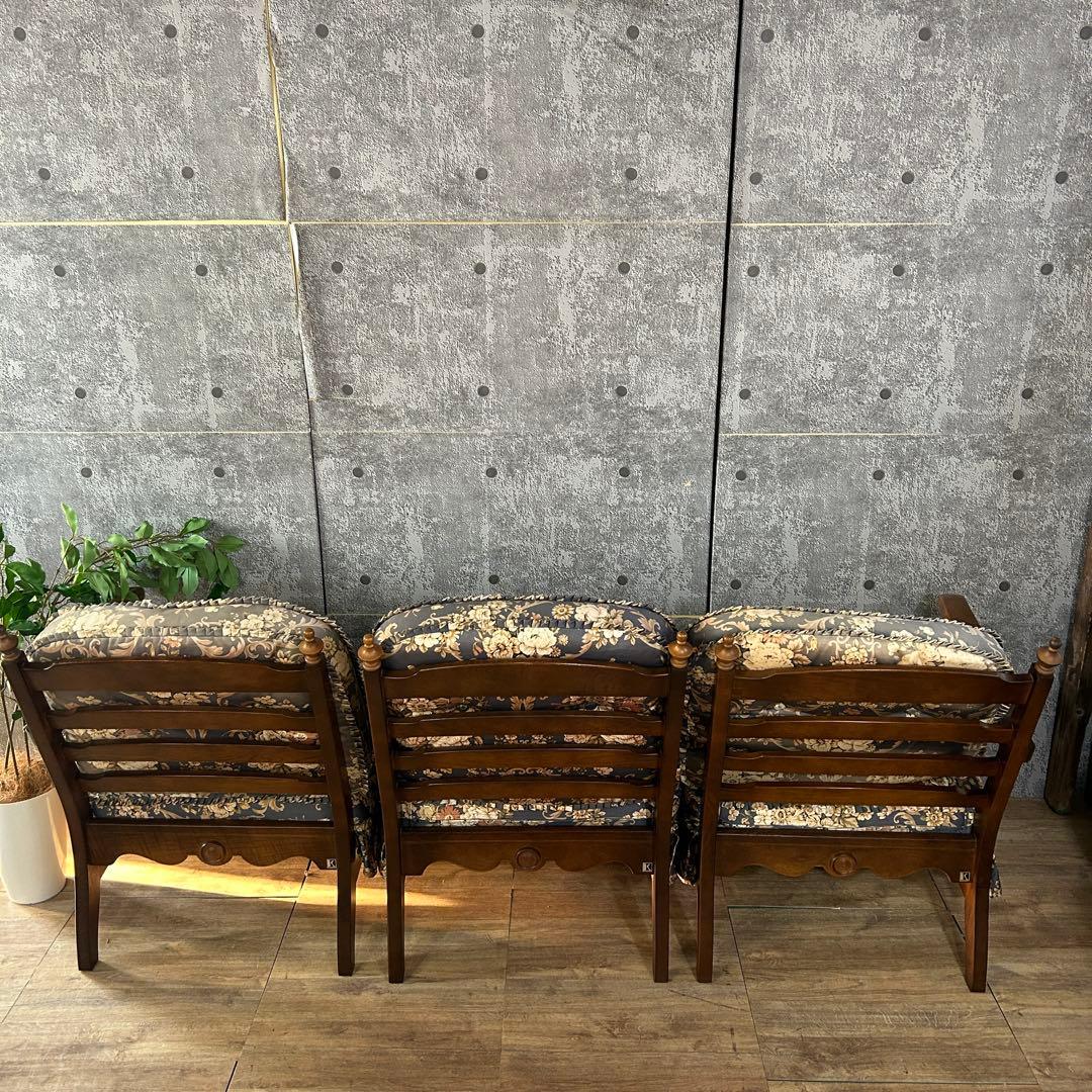 ꧁飛騨産業 HIDA꧂キツツキマーク 穂高 リビングソファ5Pセット チェア