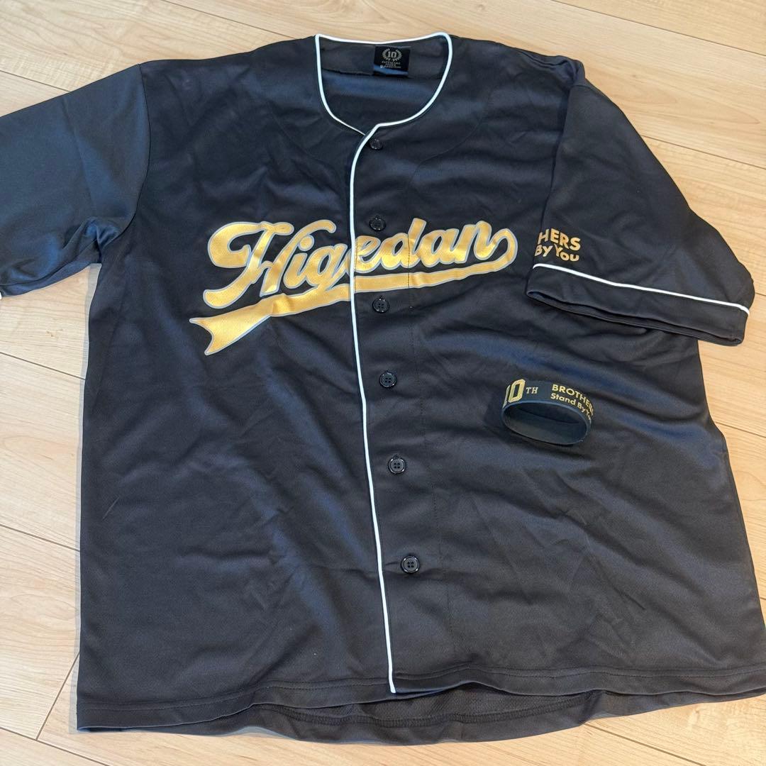 Official髭男dismヒゲダン10周年ベースボールシャツL とラバーバンド Official髭男dismヒゲダン10周年ベースボールシャツL とラバーバンド