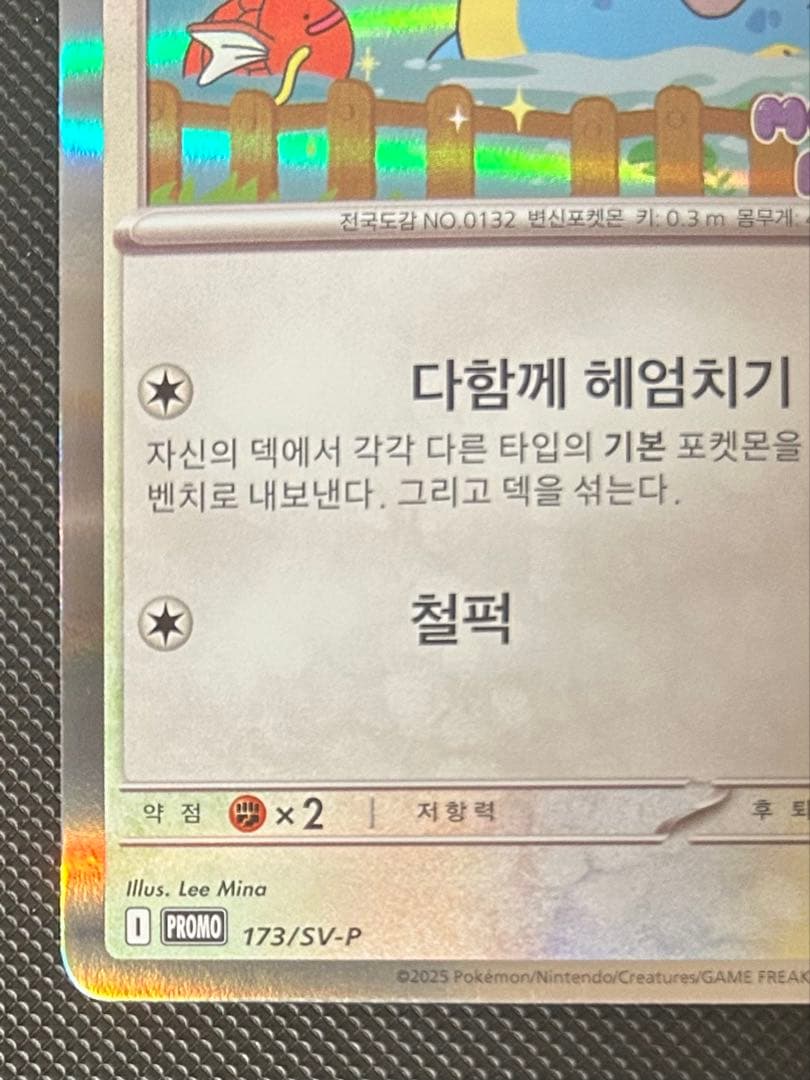 韓国 メタモン プロモ ポケモン ポケカ ポップアップ　海外限定イラスト