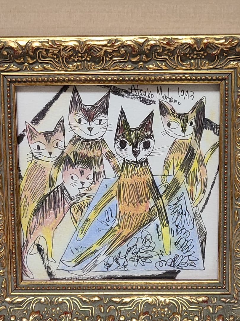 今だけお値下げ マタノアツコ サインペン絵画