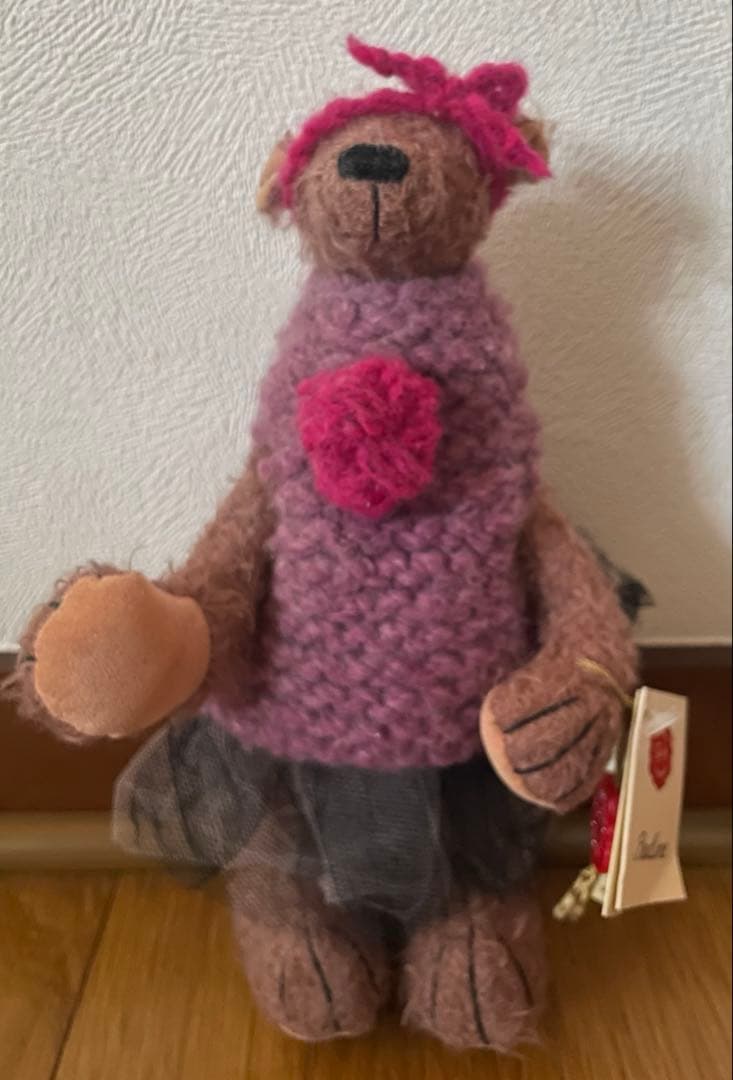 3.5万円程で購入✨　ハーマンテディベア　 ポーリン　ぬいぐるみ ドレス風