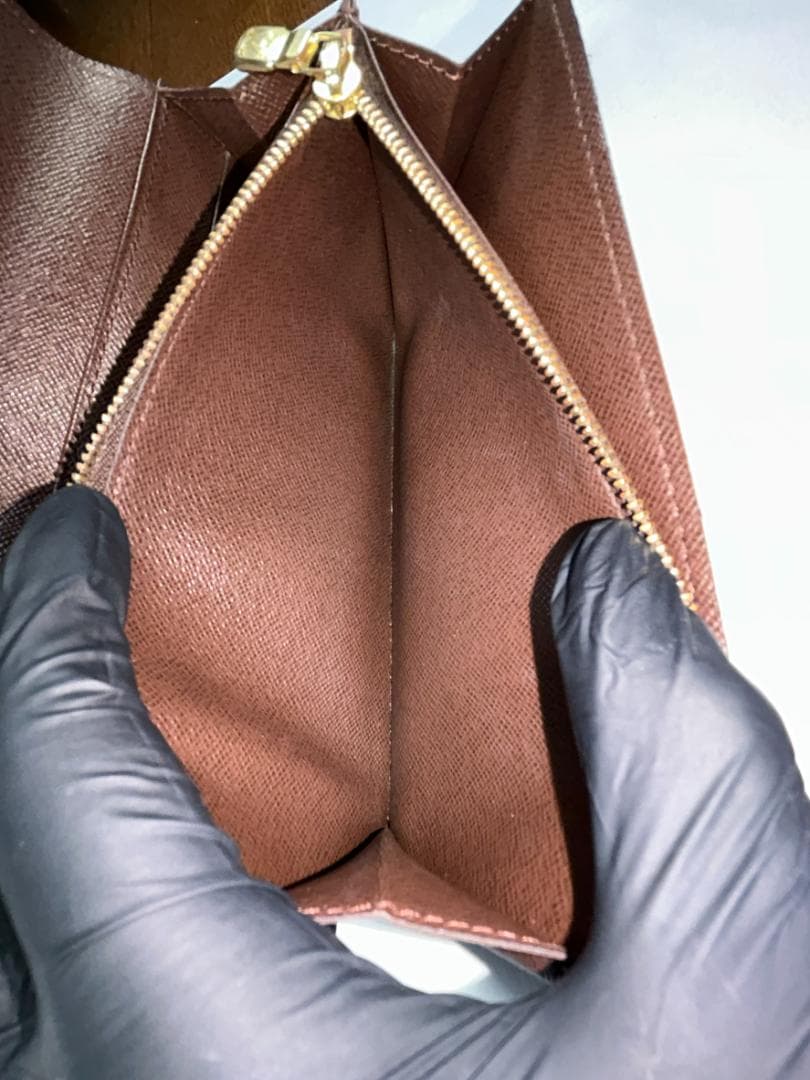 ルイヴィトン ダミエ 長財布 N61724 コバ部分補色 - 小物低 価格