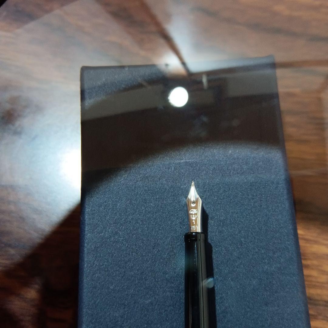 7-163 SAILOR セーラー シャレーナ万年筆 銀 ストライプ極細 18k