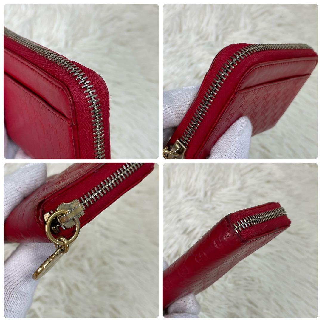 GUCCI グッチ ケース ラウンドファスナー 財布 ハート ロゴ GG