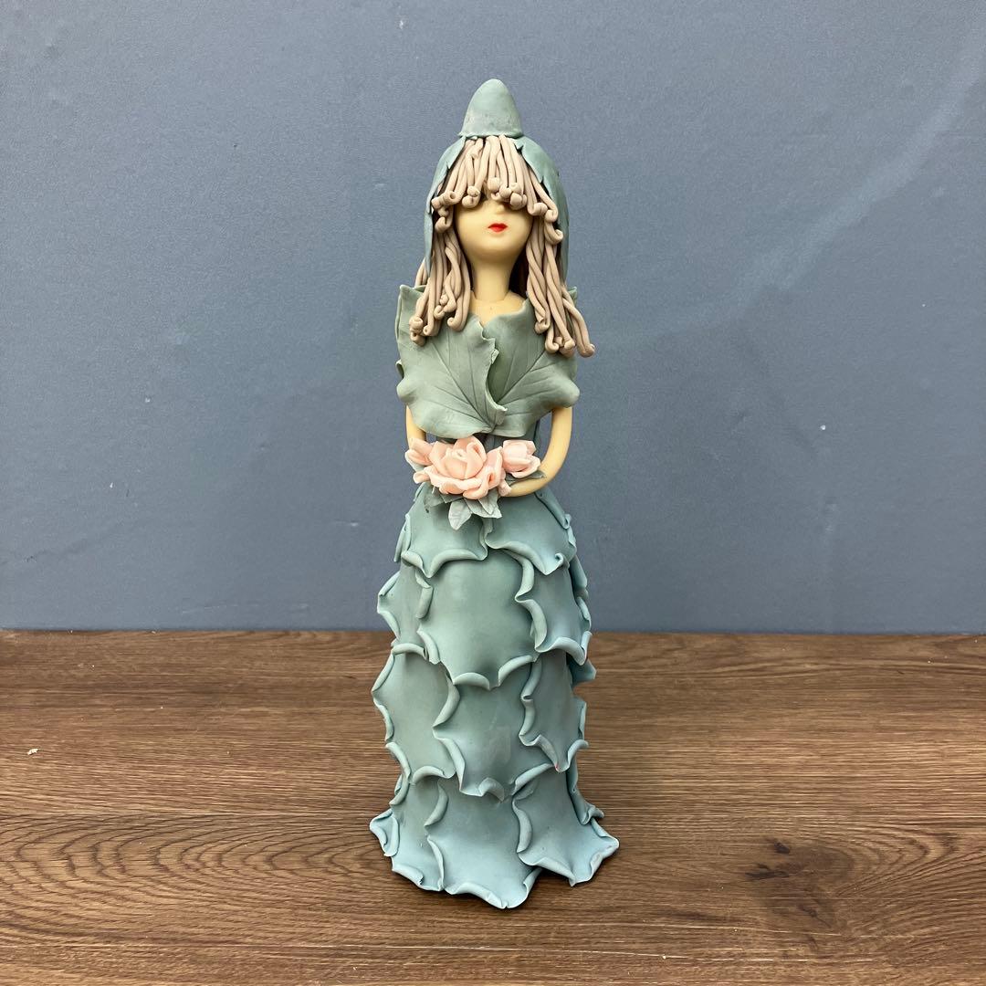 E-壁 昭和レトロ クレイアート 妖精のフィギュア 置物 ハンドメイド 楽天市場】妖精ミニチュア妖精置物ピクシー天使像庭の装飾家の卓上装飾