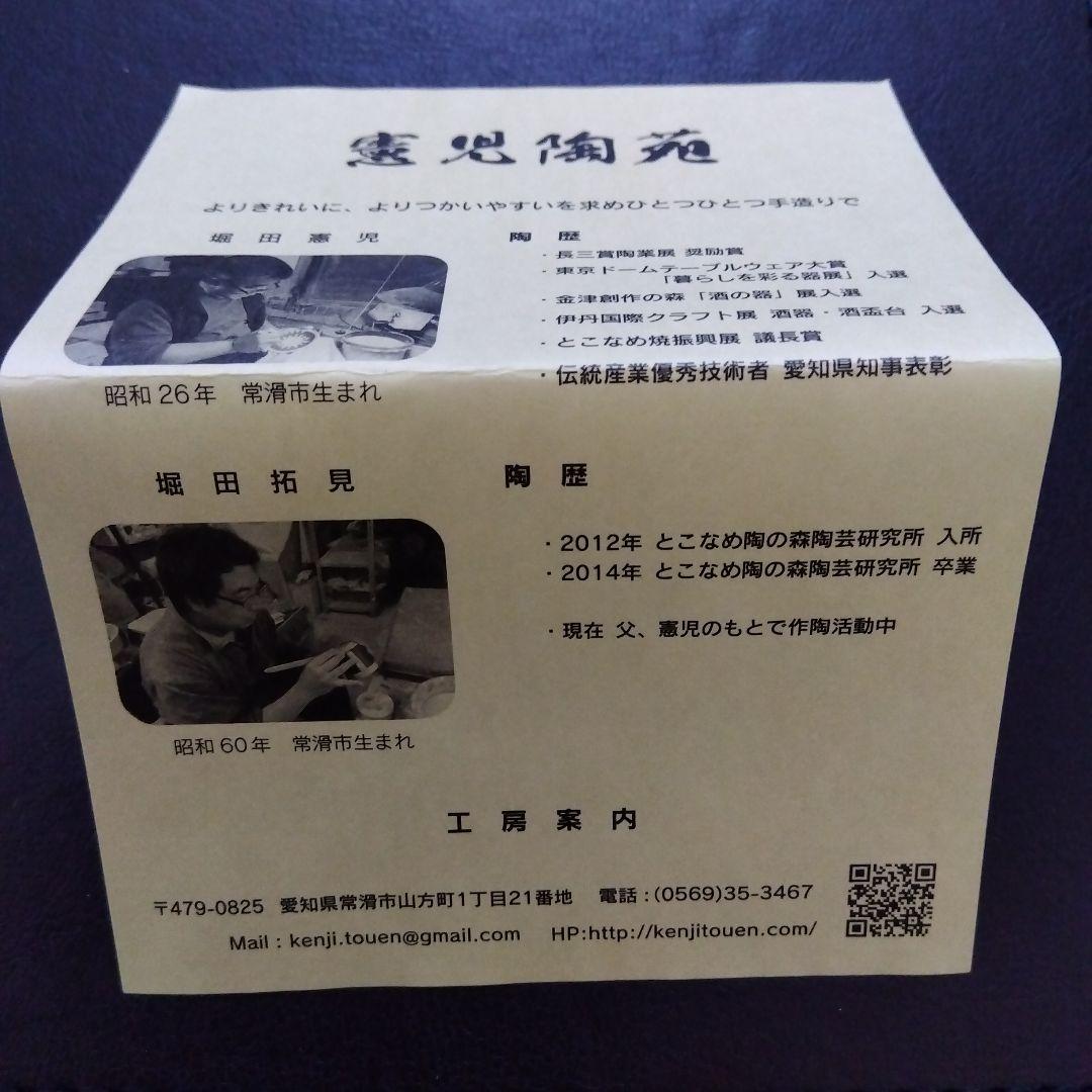 【新品】常滑焼 憲児陶苑 コーヒーカップ&ソーサー 白練込 水玉