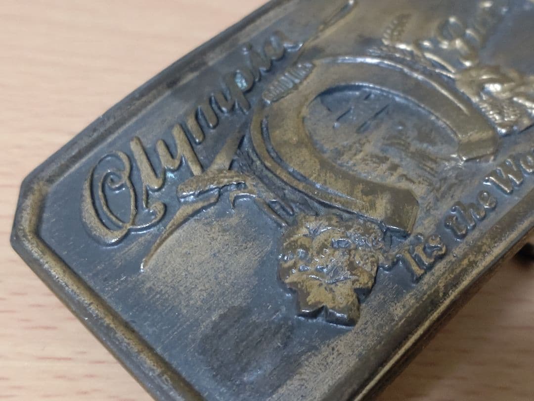 Olympia Beer ヴィンテージ ベルト バックル - メルカリ