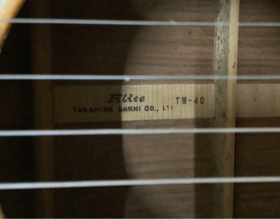 アコースティックギター Takamine Elite TW-40 ハードケース付