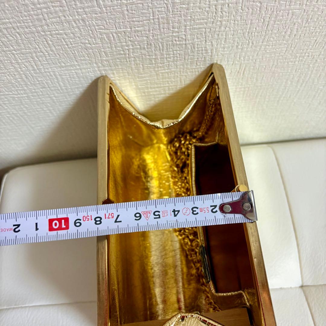 Rodo ゴールド クラッチバッグ