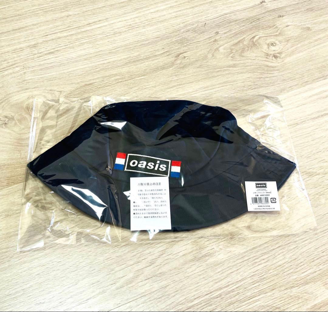 オアシス バケットハット Navy oasis 30周年 特別展 グッズ バケハ
