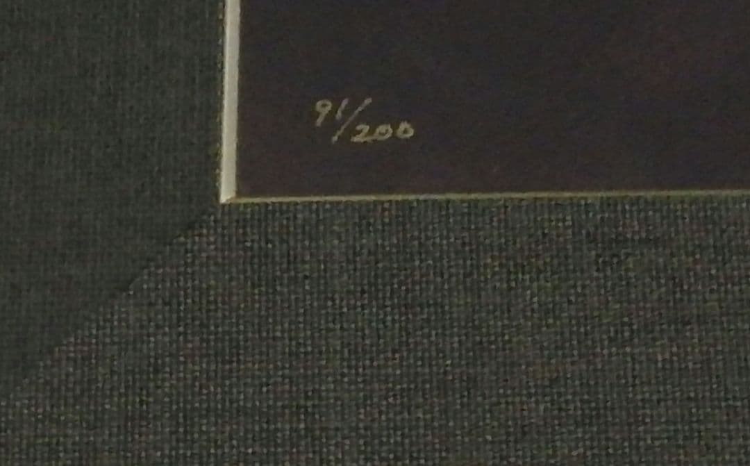 山下保子 からすうり シルクスクリーン サイン入り 限定91/200