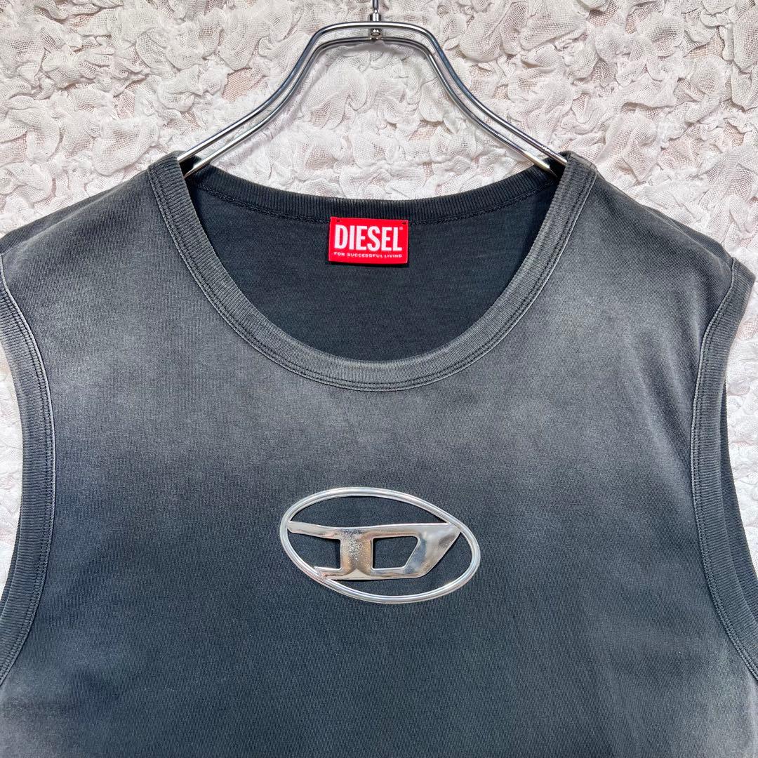 パクゴヌク着用』 DIESEL タンクトップ 即完売 フェード 黒 XXL