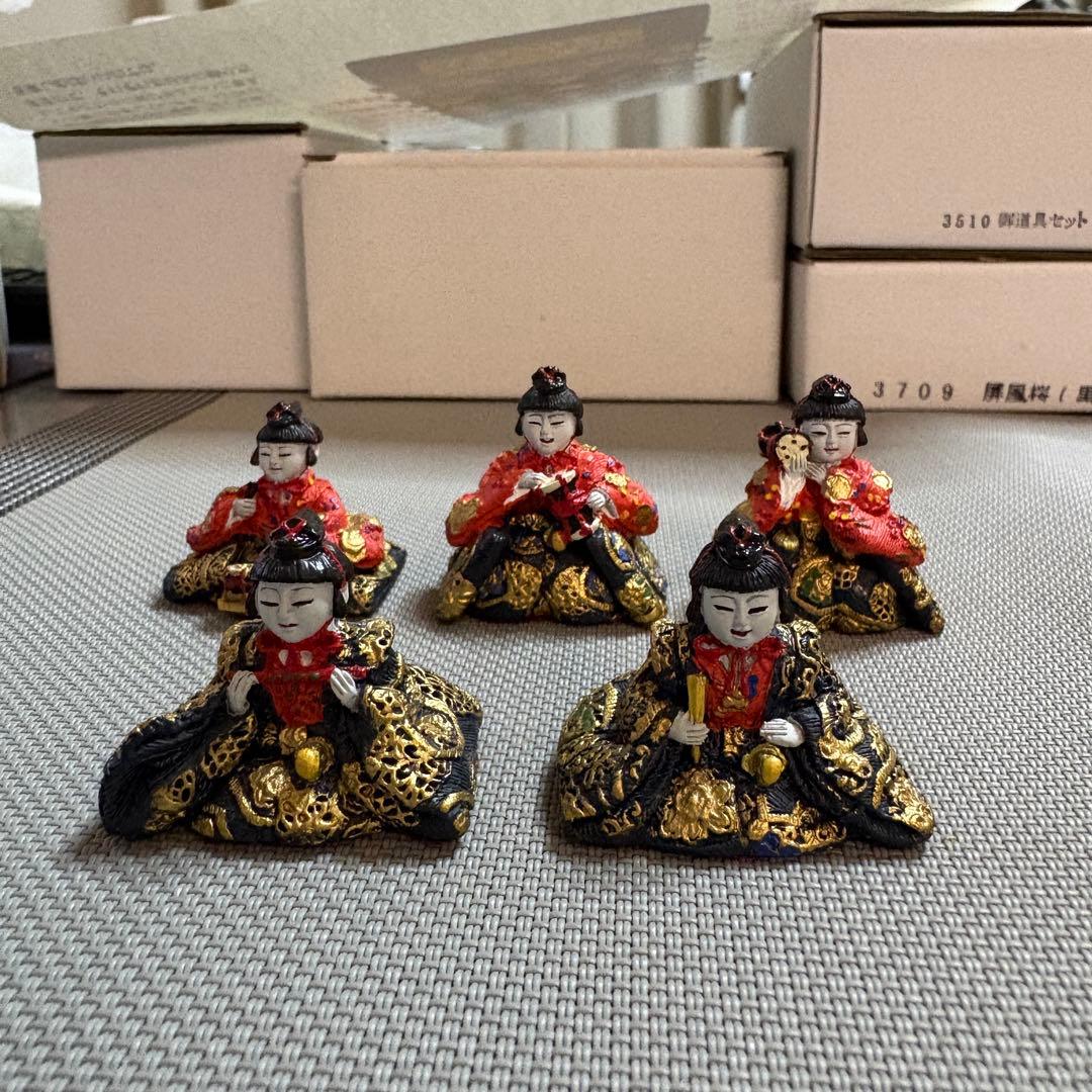 丹青堂　若菜雛　木製七段飾り　雛人形