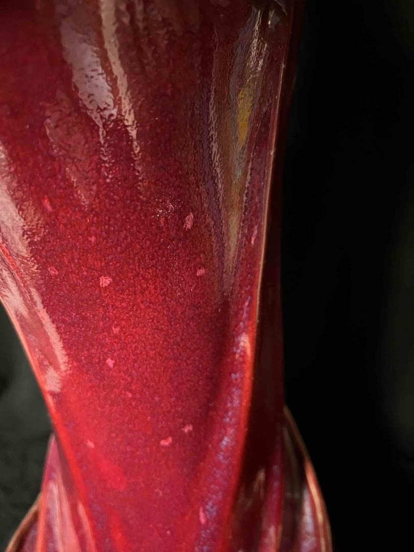 清时代 鈞窯 紫紅釉鈞窯達摩 窯変釉 辰砂 唐物 古